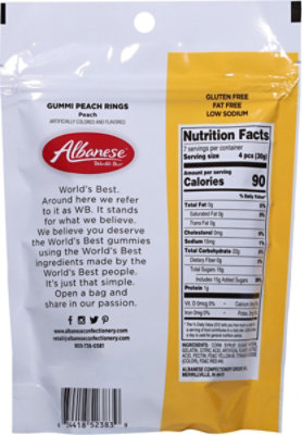 Albanese Peach Rings - 8 OZ - Image 5