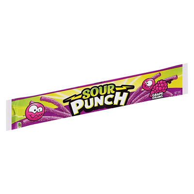 Sour Punch Grape Straws - 2 OZ - Image 1