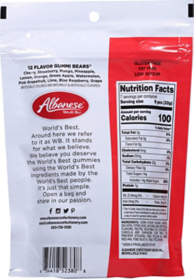 Albanese Gummi Bear 12 Flavors - 9 OZ - Image 5