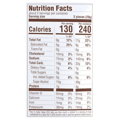Russell Stover Sugar Free Toffee Squares - 2 OZ - Image 3