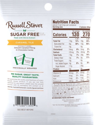 Russell Stover Caramel Tiles - 2.25 OZ - Image 6