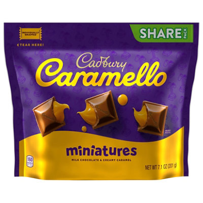 Cadbury Caramello Miniatures Milk Chocolate Caramel Candy Share Pack - 7.1 Oz - Image 3