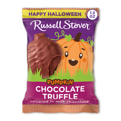 Russell Stover Pumpkin Milk Chocolate Truffle - 1.3 OZ - Image 1