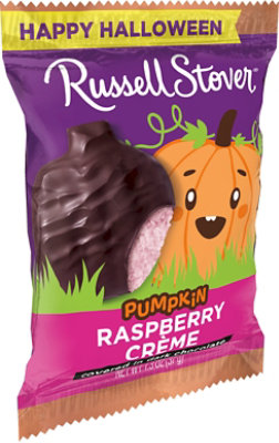Russell Stover Pumpkin Dark Chocolate Raspberry Creme - 1.3 OZ - Image 9
