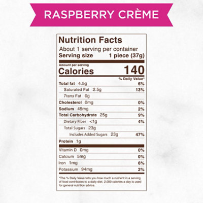 Russell Stover Pumpkin Dark Chocolate Raspberry Creme - 1.3 OZ - Image 7