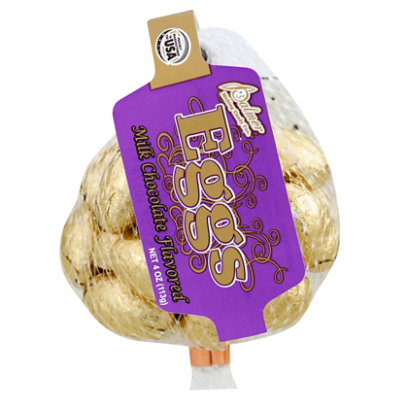 Palmer Gold Milk Chocolate Flavored Eggs Mesh - 4 OZ - Image 1