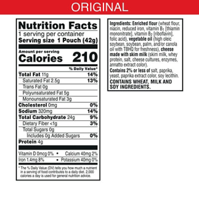 Sunshine Cracker Cheese Regular - 1.5 OZ - Image 6
