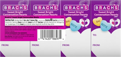 Brach Sweet Bright Conversation Hearts 4pk - 1.1 OZ - Image 5