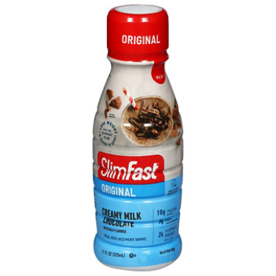 Slim Fast Meal Replacement Shakes Original Creamy Milk Chocolate Protein - 11 OZ - Image 1