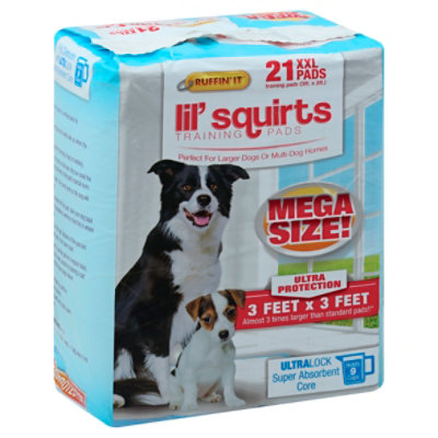 Lil Squirts Training Pads Mega Xxl - 21 CT - Image 1