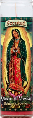 St Jude Candle Reina De Mexico Scented Pink Wax - EA - Image 2
