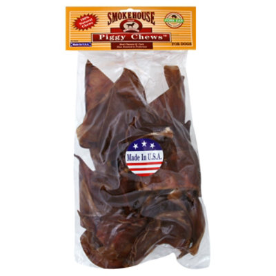 Smokehouse Dog Treats Pork Ear Piggy Chews - 20 CT - Image 1