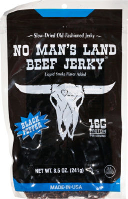 No Mans Land Jerky Black Pepper - 8.5 OZ - Image 2