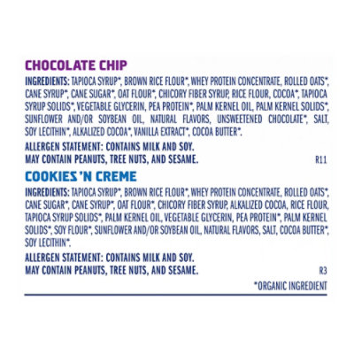 Clif Zbar Protein Chocolate Chip And Cookies N Cream - 25.4 OZ - Image 5