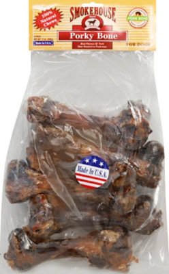 Smokehouse 100-percent Natural Meaty Porky Bone Dog Treats - 5 CT - Image 2