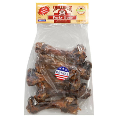Smokehouse 100-percent Natural Meaty Porky Bone Dog Treats - 5 CT - Image 1