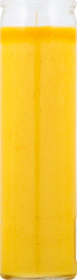 Clear Glass Yellow Wax Candle - EA - Image 2