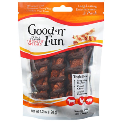 Spectrum Dingo Chicken Wrap Beef Spirals - 3 CT - Image 1