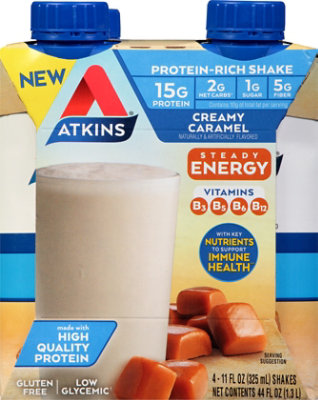 Atkins Rtd Energy Creamy Caramel - 44 OZ - Image 2