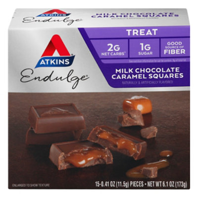 Atkins Endulge Milk Chocolate Caramel Squares - 6 OZ - Image 2