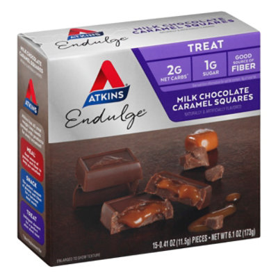 Atkins Endulge Milk Chocolate Caramel Squares - 6 OZ - Image 1