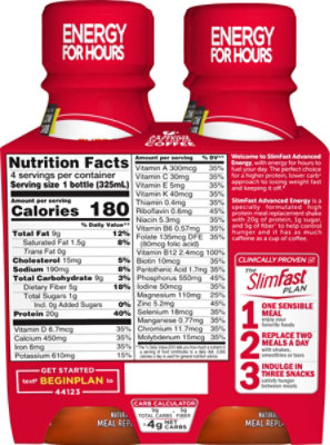 Slimfast Rtd Advanced Caramel Latte - 44 OZ - Image 6