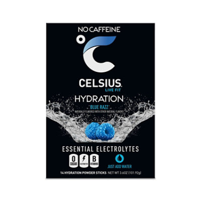 Celsius Hydration Blue Razz - 14 CT - Image 5