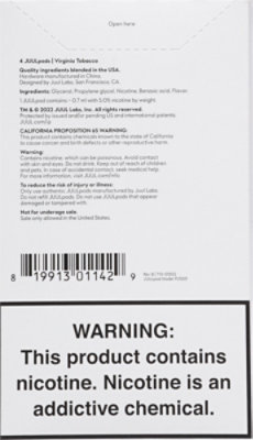 Juul Pod 4-pack Virginia Tobacco 5%5% - 1 EA - Image 3
