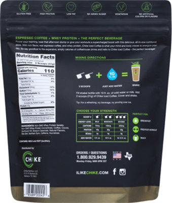 Chike Hih Protein Coffee Choc Carmel - 15.3 OZ - Image 6