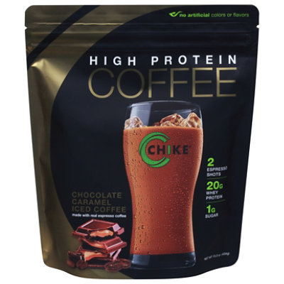 Chike Hih Protein Coffee Choc Carmel - 15.3 OZ - Image 1