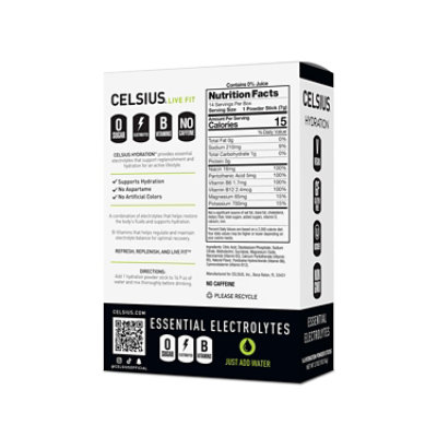 Celsius Hydration Lemon Lime - 14 CT - Image 2