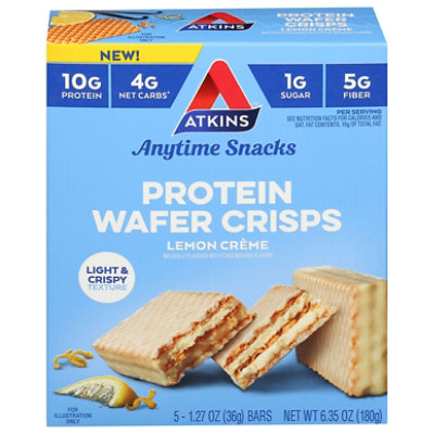 Atkins Protein Wafer Crisps Lemon Creme - 6.35 OZ - Image 2