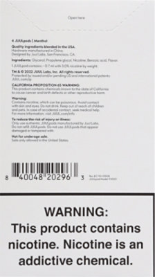 Juul Pod 4-pack Menthol 3% - 1 EA - Image 4