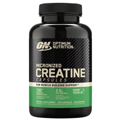 Optimum Micronized Creatine Capsules - 100 CT - Image 1
