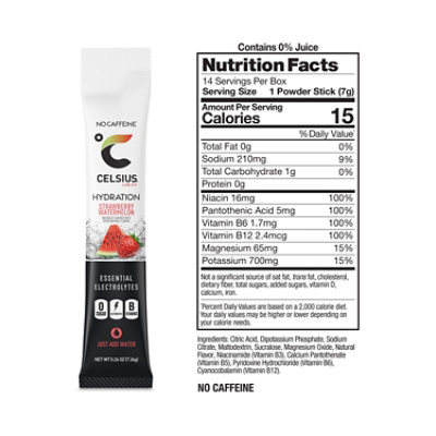 Celsius Hydration Strwbry Wtrmln - 14 CT - Image 3