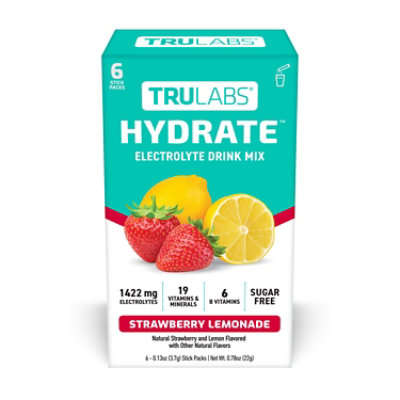 Trulabs Hydrate Strawberry Lemonade - 6 CT - Image 2