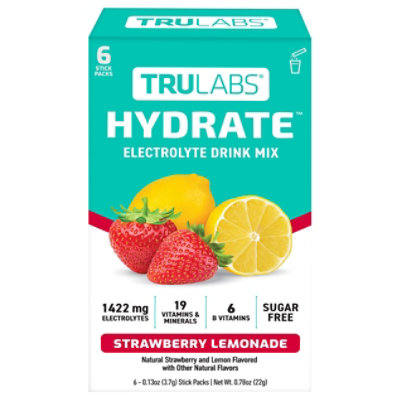Trulabs Hydrate Strawberry Lemonade - 6 CT - Image 1