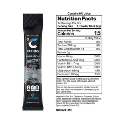 Celsius Hydration Arctic Cherry - 14 CT - Image 3