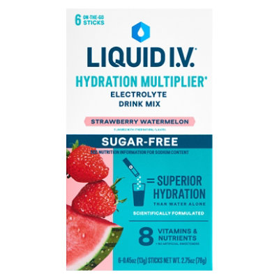 Liquid Iv Sugar Free Strwbry Wtrmln - 6 CT - Image 1