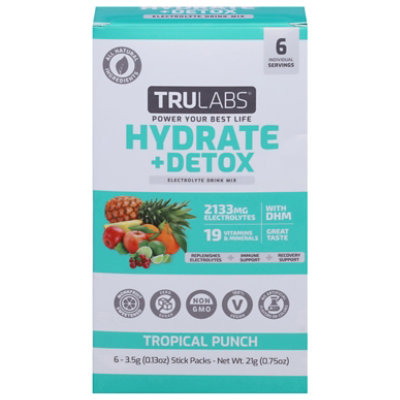 Trulabs Hydrate Detox Tropical Punch - 6 CT - Image 1