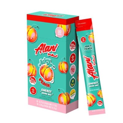 Alani Energy Sticks Juicy Peach - 10 CT - Image 1