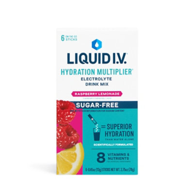 Liquid Iv Sugar Free Rspbry Lmnde - 6 CT - Image 2
