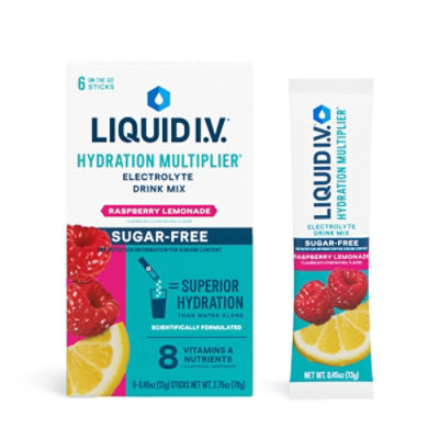 Liquid Iv Sugar Free Rspbry Lmnde - 6 CT - Image 3