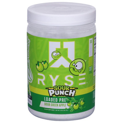 Ryse Loaded Preworkout Sour Punch Green Apple - 16.7 OZ - Image 2