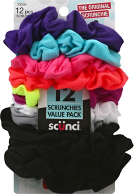 Conair Scrnchie Neon Interlock Large - 12 PK - Image 2