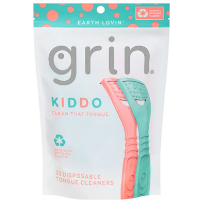 Grin Tongue Cleaner Kiddo - 32 CT - Image 1