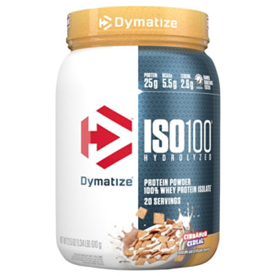 Dymatize Iso 100 1.34lb Cinnamon Cereal - 21.5 OZ - Image 2
