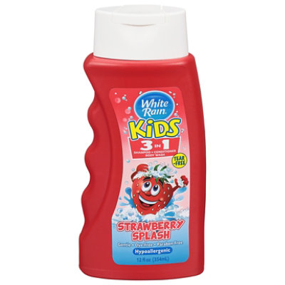 White Rain Kids 3n1 Strawberry Splsh 12z - 12OZ - Image 1
