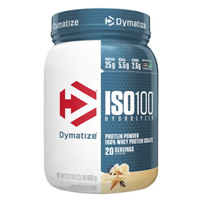 Dymatize Iso 100 1.3lb Gourmet Vanilla - 21.2 OZ - Image 1