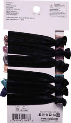 Scunci Ponytailers Knotted Ribbon No Damage Neutral Value Pack - 12 PK - Image 3